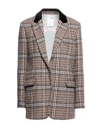 sandro plaid blazer