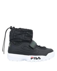 white fila boots
