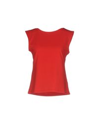 Blue Les Copains Red Top