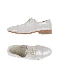 N.d.c. Made By Hand White Lace-up Shoe