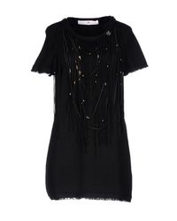 Elisabetta Franchi Black Short Dresses
