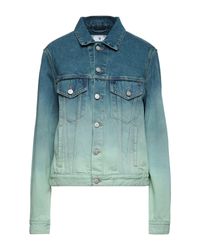 off white multicolor denim jacket