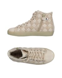 Leather Crown Natural High-tops & Sneakers