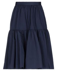 Ralph Lauren Collection Blue Midi Skirt