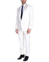 Traje Versace de Raso de color Blanco para hombre | Lyst