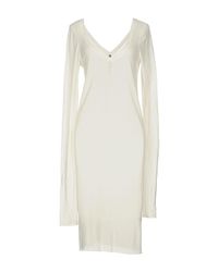 Isabel Benenato White Knee-length Dress