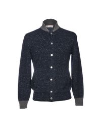 Brunello Cucinelli Blue Cardigan for men