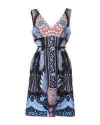 Class Roberto Cavalli Blue Short Dress