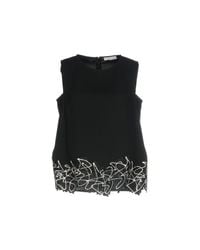 Versace Lace Top in Black - Lyst