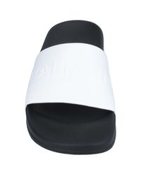 white balmain slides