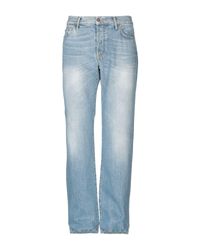 7 For All Mankind Blue Denim Trousers for men