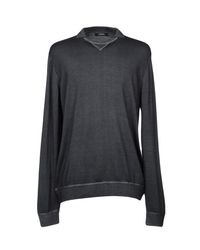 Alpha Studio Gray Sweaters
