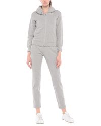 Tuta felpaDeha in Pile di colore Grigio | Lyst