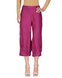 Armani Jeans Pink 3/4-length Trousers