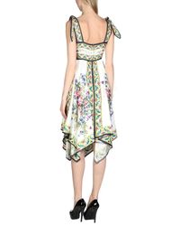 Dolce & Gabbana White Kurzes Kleid