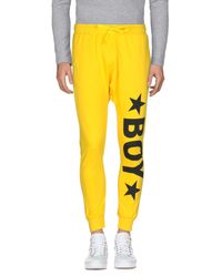 BOY London Yellow Casual Pants for men