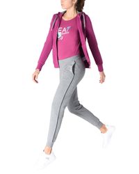 Sweat-shirt EA7 en coloris Pink