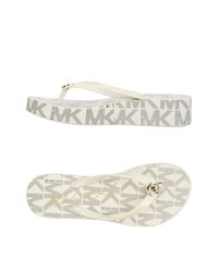 Michael Kors White Toe Post Sandal