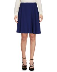 Mauro Grifoni Blue Knee Length Skirt