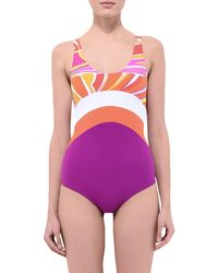 Emilio Pucci Purple One-piece Swimsuit