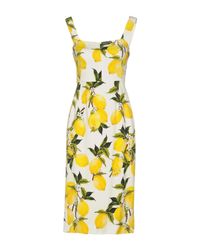 Dolce & Gabbana White Knee-length Dress