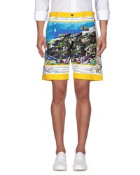 Dolce & Gabbana Yellow Bermudas for men