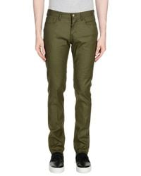 Paolo Pecora Green Casual Pants for men