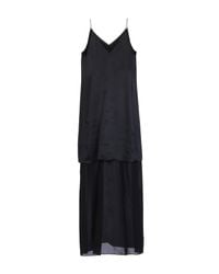 T By Alexander Wang Black Long Dress