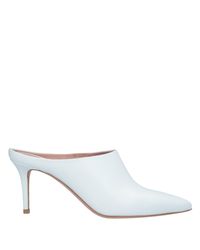 BOSS by HUGO BOSS Leather Mules & Clogs in White - Lyst