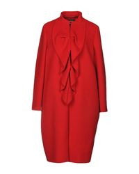 Boutique Moschino - Red Coat - Lyst