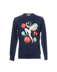 Maison Kitsuné Blue Sweatshirts for men