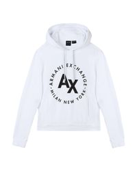 armani exchange white sweatshirt