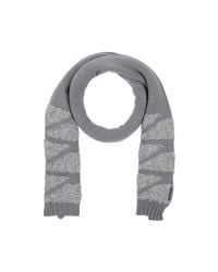 Armani Jeans Gray Oblong Scarf for men