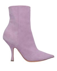 light purple boots