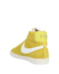 yellow high top nikes