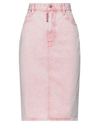 light pink blue jean skirt