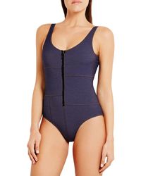 Lisa Marie Fernandez Blue Badeanzug