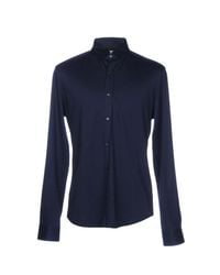 Brunello Cucinelli Blue Shirt for men