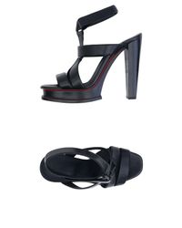 Jil Sander Black Sandals