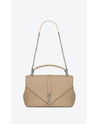 college large in matelassé leather