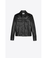 saint laurent red leather jacket