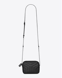 Saint Laurent - Classic Toy Monogram Bowling Bag In Black "y" Matelassé Leather - Lyst