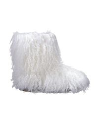white mini fluff uggs