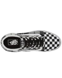 plaid checkerboard old skool platform
