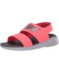 nike tanjun sandals pink