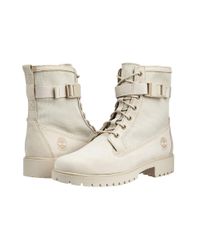 Timberland Jayne Fabric And Leather Waterproof Side Zip Boot in Taupe (Natural) - Lyst