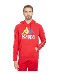 kappa hoodie mens red