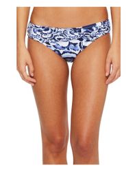 Tommy Bahama Pansy Petals Twist-front Hipster Bikini Bottom (white) Swimwear