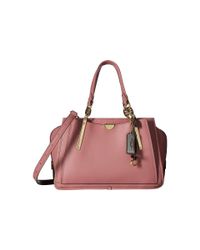 rose colored handbags