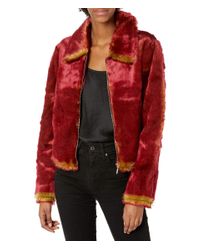 guess pink fur jacket